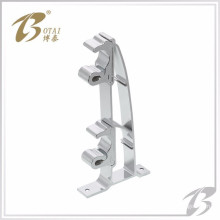 single curtain rod bracket in metal